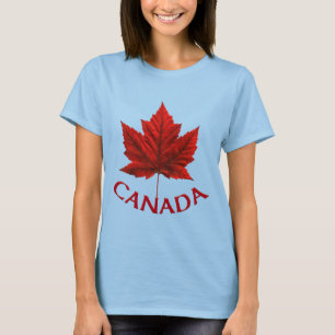 Women's Canada T-shirt Canada Maple Leaf Souvenir