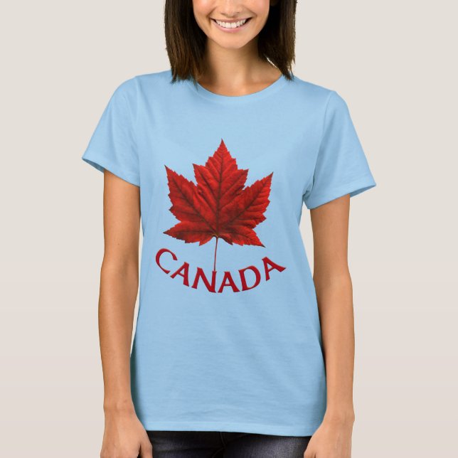 Women's Canada T-shirt Canada Maple Leaf Souvenir (Front)