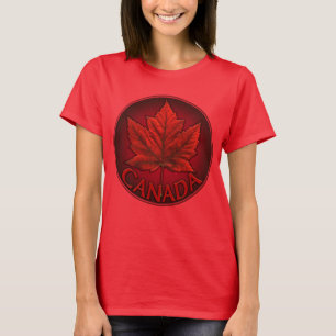 Women's Canada T-shirt Canada Maple Leaf Souvenir