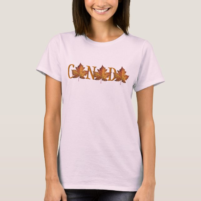 Women's Canada T-shirt Canada Souvenir Shirt (Front)
