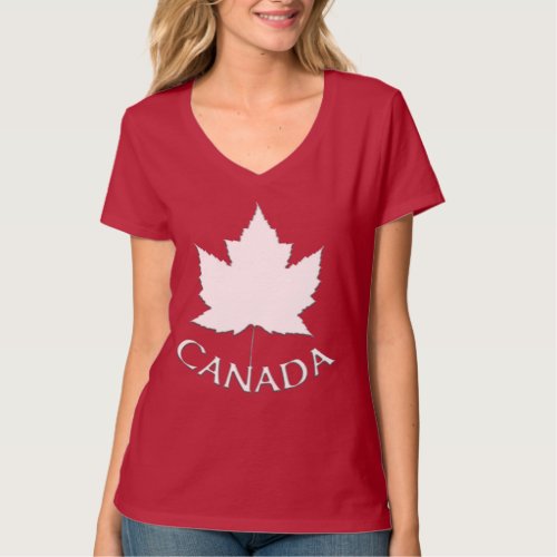 Womens Canada T_Shirt Ladys Canada Day Shirt