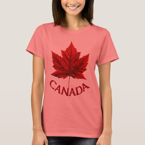 Womens Canada T_Shirt Ladys Organic Canada Shirt