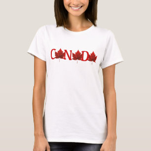 Womens' Canada T-Shirt Maple Leaf Souvenir Shirt