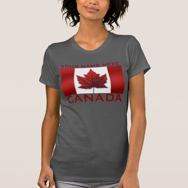 Women's Canada T-shirts Personalized Canada Shirt (Front)
