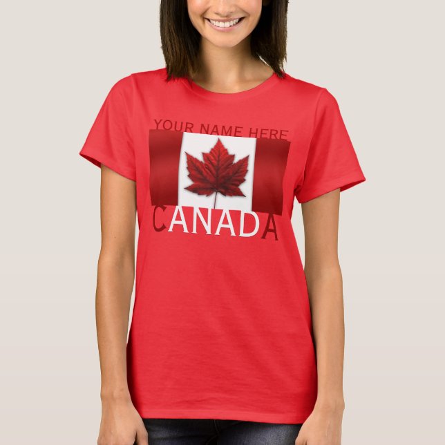 Women's Canada Tank Top Personalized Canada Shirt (Front)