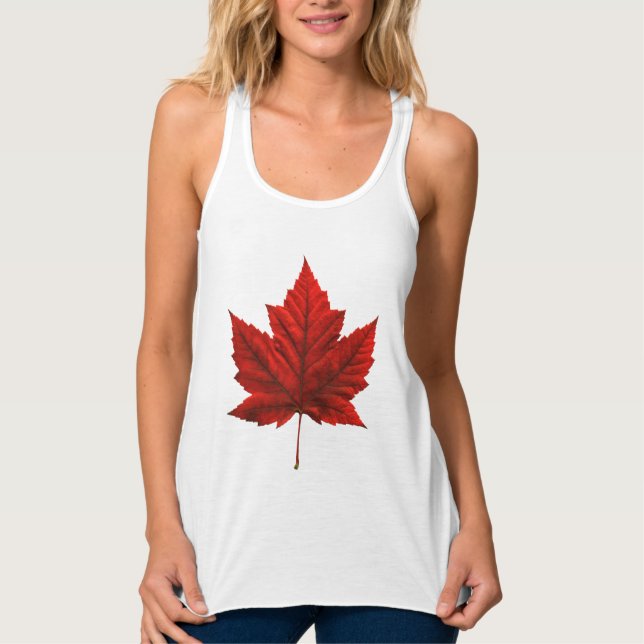 Women's Canada Tank Top Personalized Canada Shirt (Front)