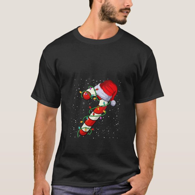 Womens Candy Cane Crew Santa Christmas 2022 Kids B T-Shirt (Front)