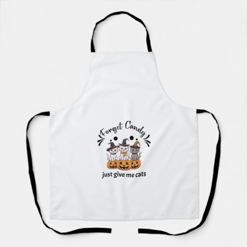 Womens Candy Just Give Me Cats funny design _2 Apron