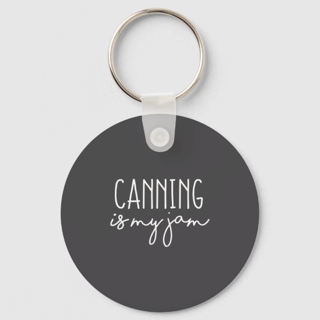 Womens Canning Is My Jam Funny Homesteading Homest Keychain (Front)