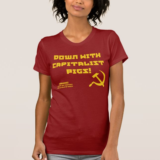 Women's Capitalist Irony T-Shirt (Front)