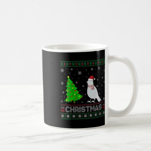 Womens Cardinal Bird Xmas Tree Lighting Ugly Chris Coffee Mug