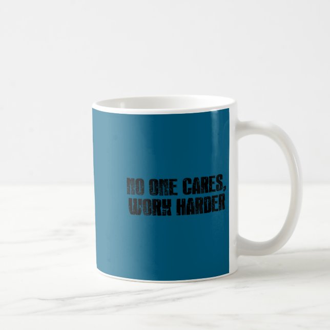 Womens Cares Work Harder Gym Motivation Fitness Tr Coffee Mug (Right)