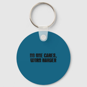 Womens Cares Work Harder Gym Motivation Fitness Tr Keychain