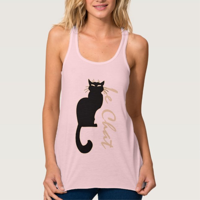 Women's Cat Shirts Cat Lover Tops Lady's Tank Top (Front)