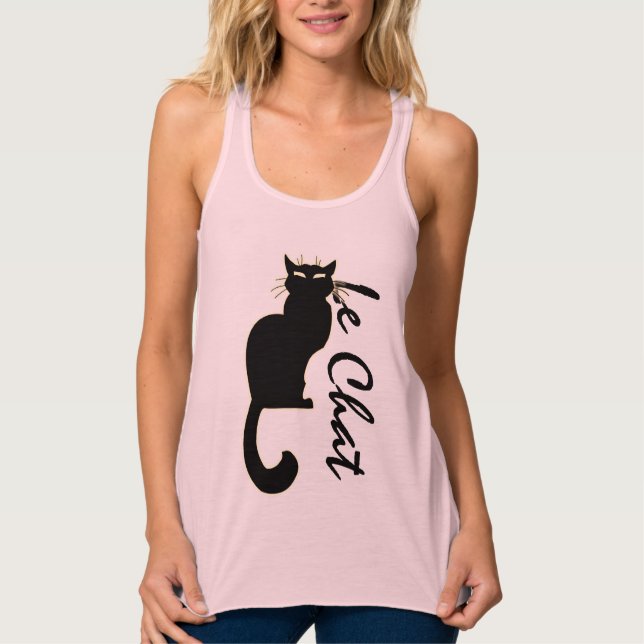 Women's Cat Shirts Cat Lover Tops Lady's Tank Top (Front)