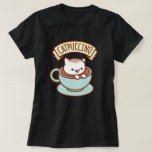 Women&#39;s Cat T-shirt - &quot;catpuccino&quot; at Zazzle