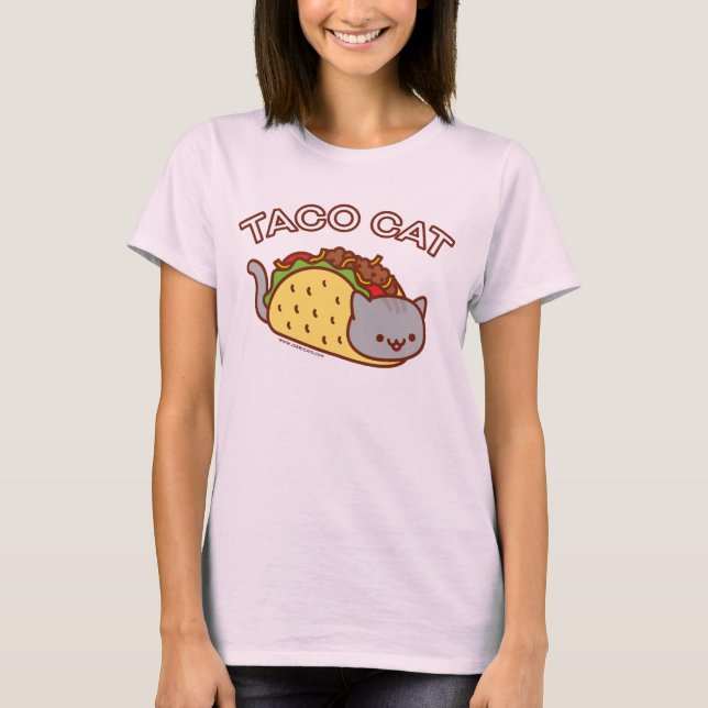 Women's Cat T-Shirt - "TACO CAT" (Front)