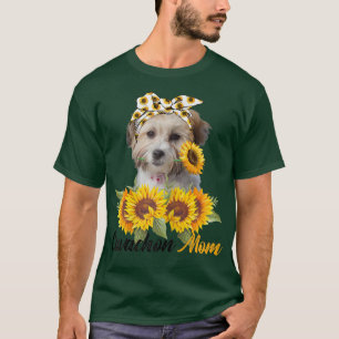 Womens Cavachon Mom Sunflower Summer Dog Mom Mama T-Shirt