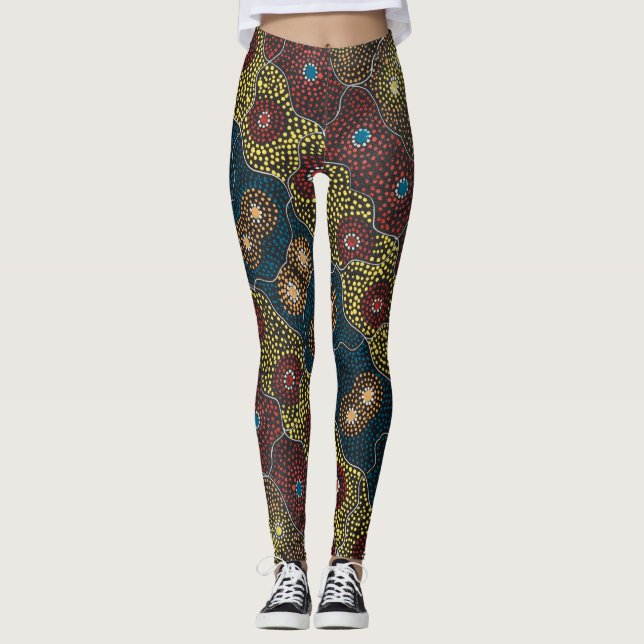 Women's Ceremony and Body Paint designer Leggings (Front)
