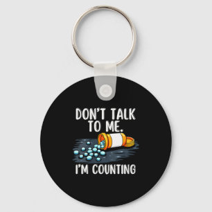 Womens Certified Pharmacy Technician Counting Pill Keychain