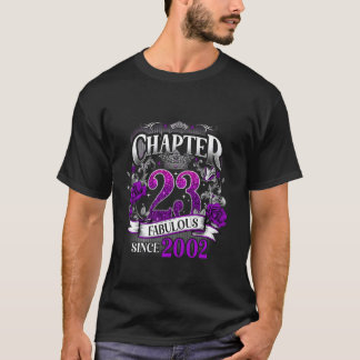 Womens Chapter 23 Fabulous Since 2002 23rd Birthda T-Shirt