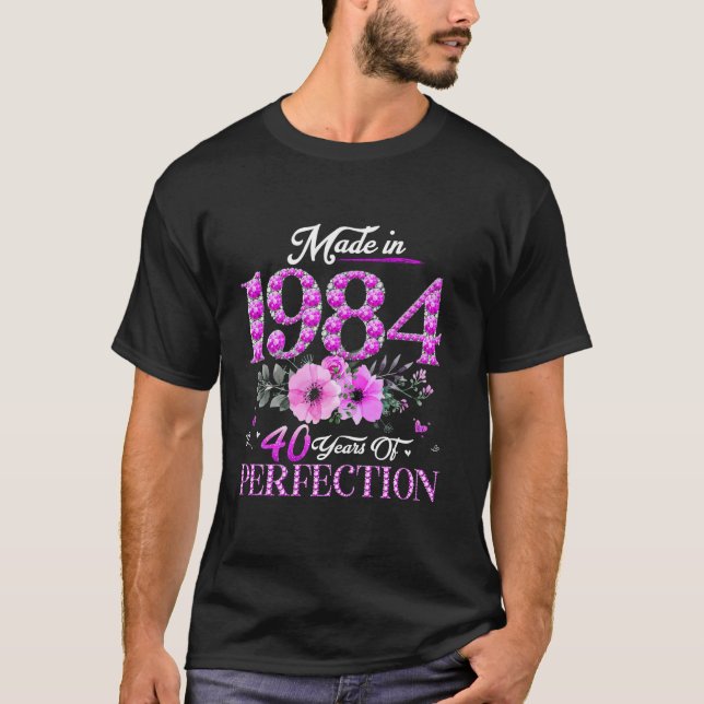 Womens Chapter 40 EST 1984 40 Years Old 40th Birth T-Shirt (Front)