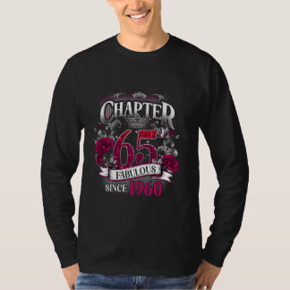 Womens Chapter 65 Fabulous Since 1960 65th Birthda T-Shirt