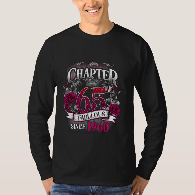 Womens Chapter 65 Fabulous Since 1960 65th Birthda T-Shirt (Front)
