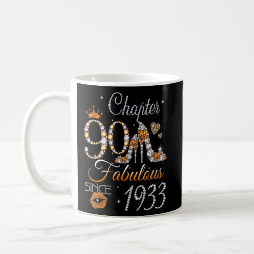 Womens Chapter 90 EST 1933 90 Years Old 90th Birth Coffee Mug