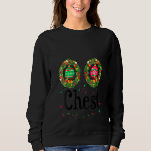 Womens Chest Chestnuts Couple Costume Christmas Wr Sweatshirt