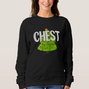 Womens Chest Nuts  Chestnuts  Christmas Couples Ch Sweatshirt