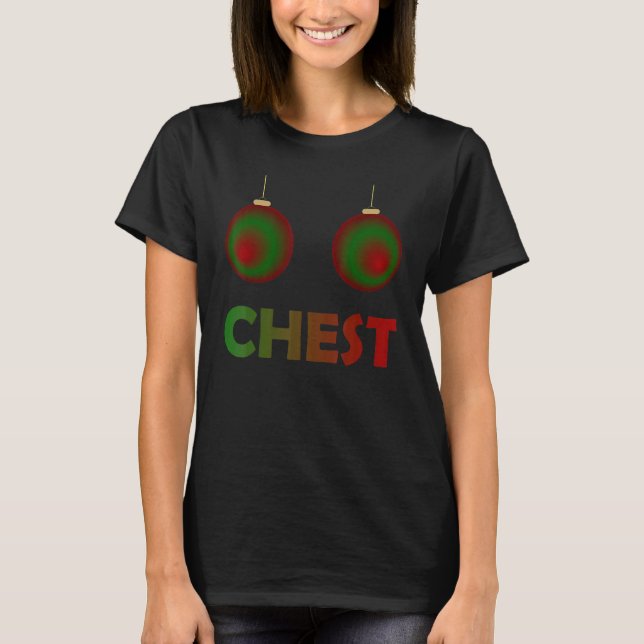 Womens Chest Nuts Chestnuts Christmas Matching Cou T-Shirt (Front)