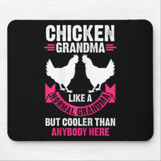Womens Chicken Grandma Like A Normal Grandma But C Mouse Pad
