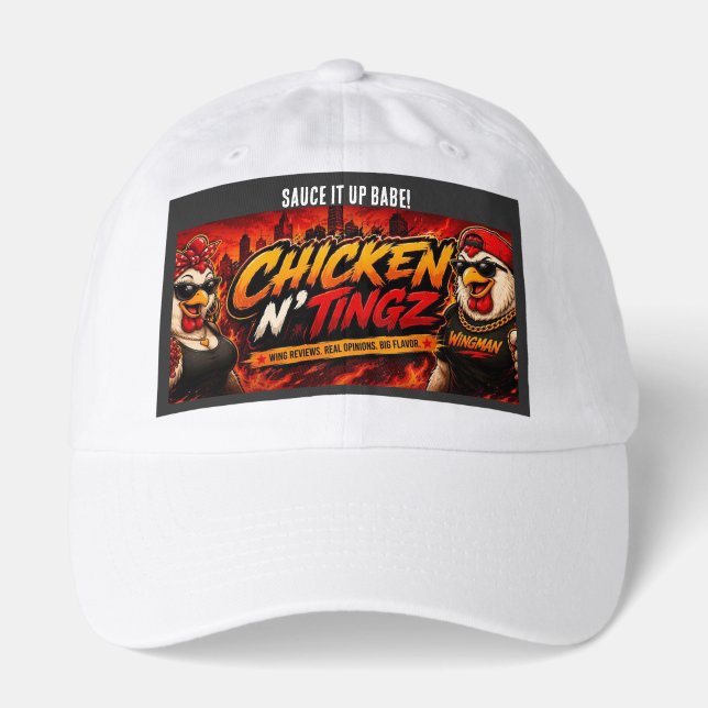 womens chicken N' tingz Hat (Front)