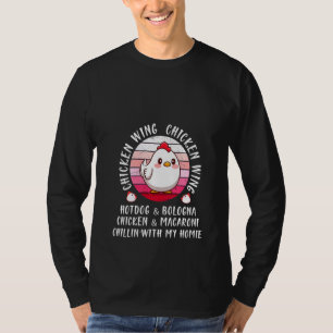 Womens Chicken Wing Chicken Wing Hotdog And Bologn T-Shirt