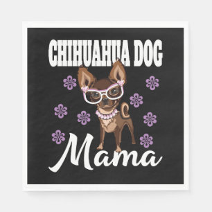 Women's Chihuahua Dog Mom Napkins