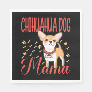 Women's Chihuahua Dog Mom Napkins