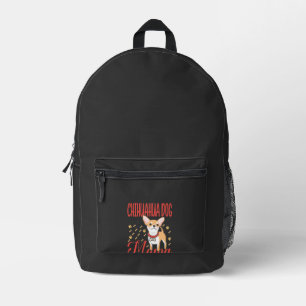 Women's Chihuahua Dog Mom Printed Backpack