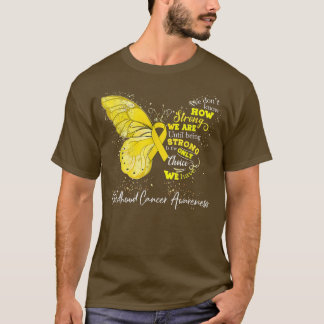 Womens Childhood Cancer Awareness Yellow Ribbon Bu T-Shirt