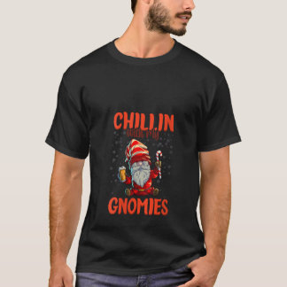 Womens Chillin With My Gnomies Womens Three Christ T-Shirt
