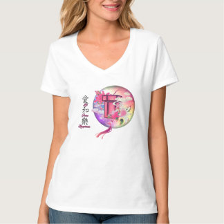 Women's Chinese Lantern and Moon Tshirt