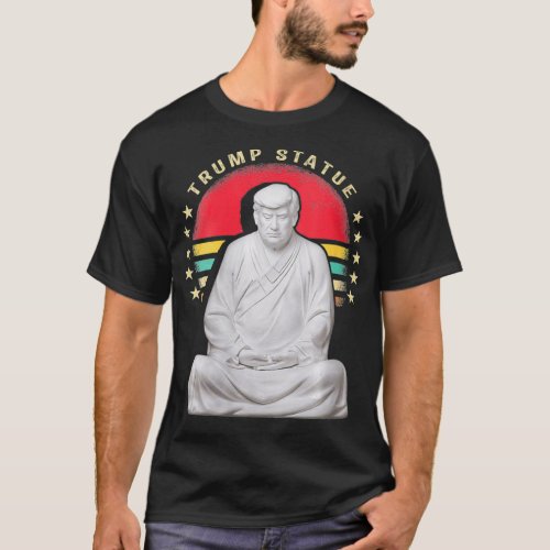 Womens Chinese Vintage Style Trump Buddha statue Z T_Shirt