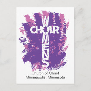 Women's Choir Personalize Postcard Invite Card