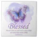 Women's Christian Bible Verse Butterfly: Blessed Ceramic Tile | Zazzle