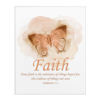 Women's Christian Bible Verse Butterfly: Faith
