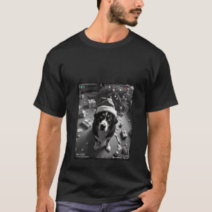 Womens Christmas Bernese Mountain Dog Caught On Ca T-Shirt