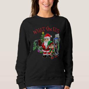 Womens Christmas Expensive Gas  What The Elf Chris Sweatshirt