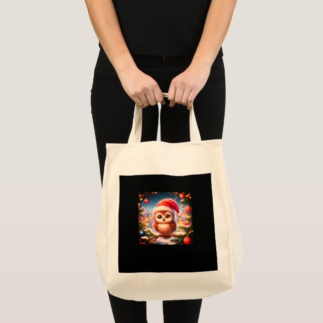 Women's Christmas Grocery Tote Bag (Front (Product))