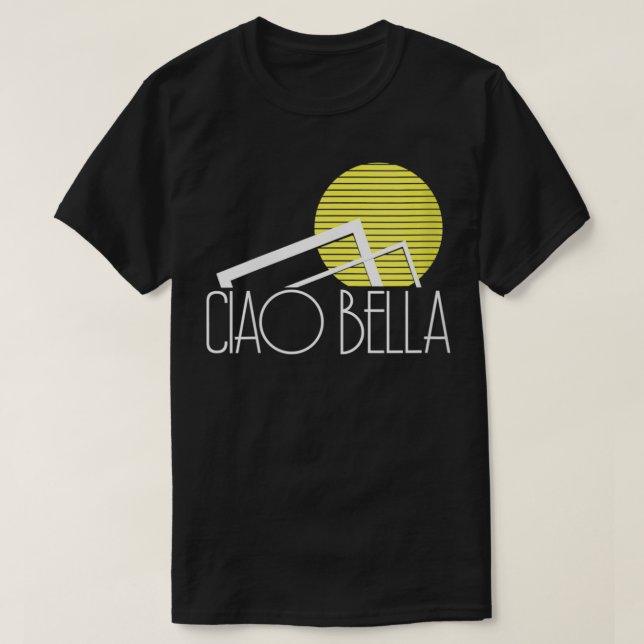 Womens Ciao Bella Italy Quote In Italian VNeck  T-Shirt (Design Front)