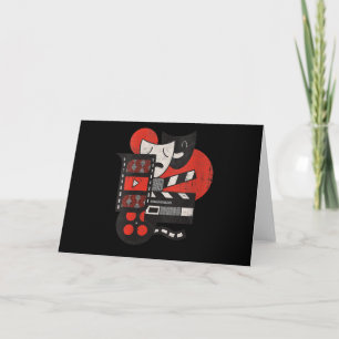 Women's Cinema Theater Actor Or Lover V-Neck Card